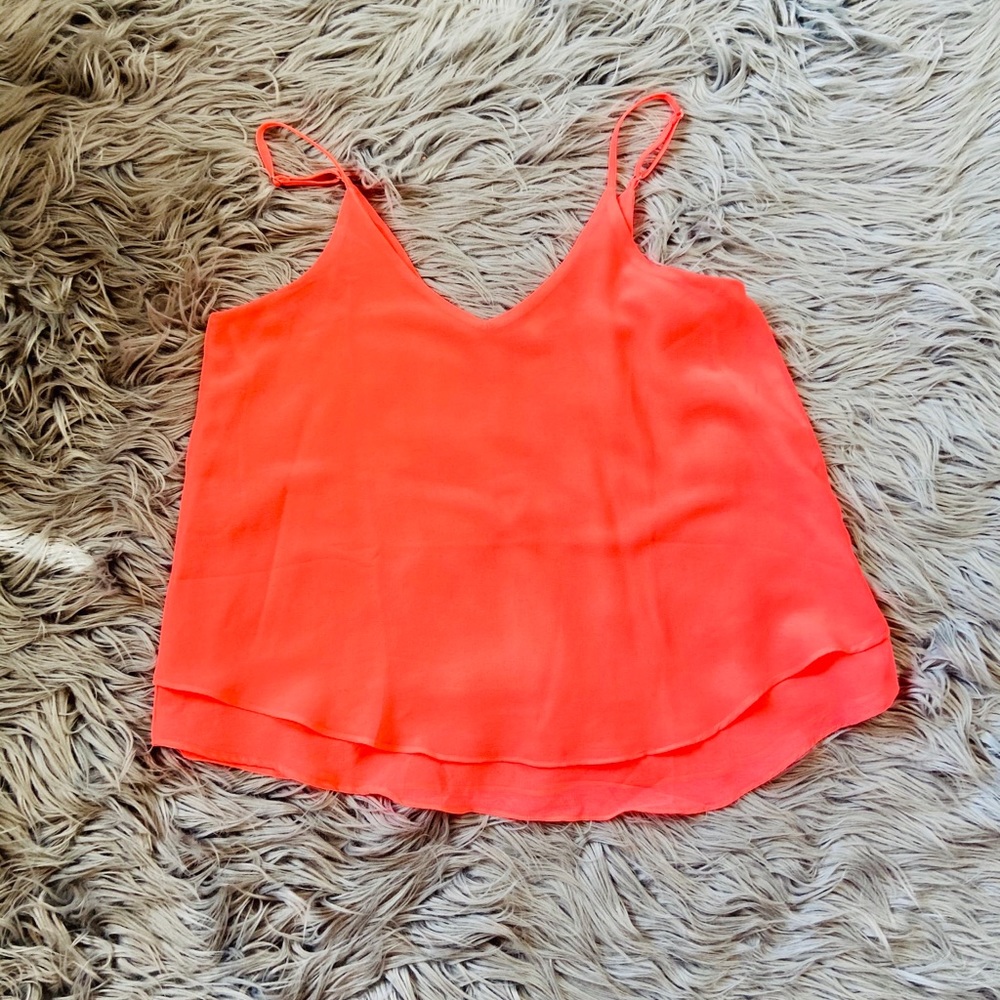 Like New Neon Coral Tank Top